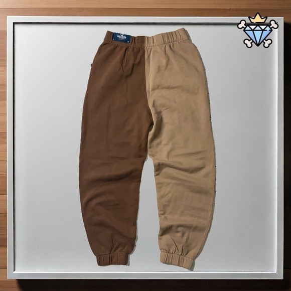 HOLLISTER COLOR BLOCK ULTRA HIGH RISE BOYFRIEND JOGGERS SIZE SMALL STREETWEAR - Picture 3 of 9